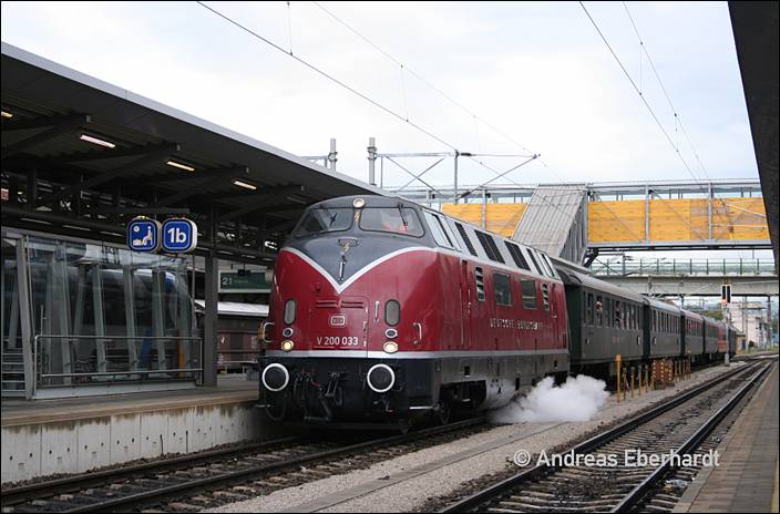 Mit V 200 033 nach Budapest